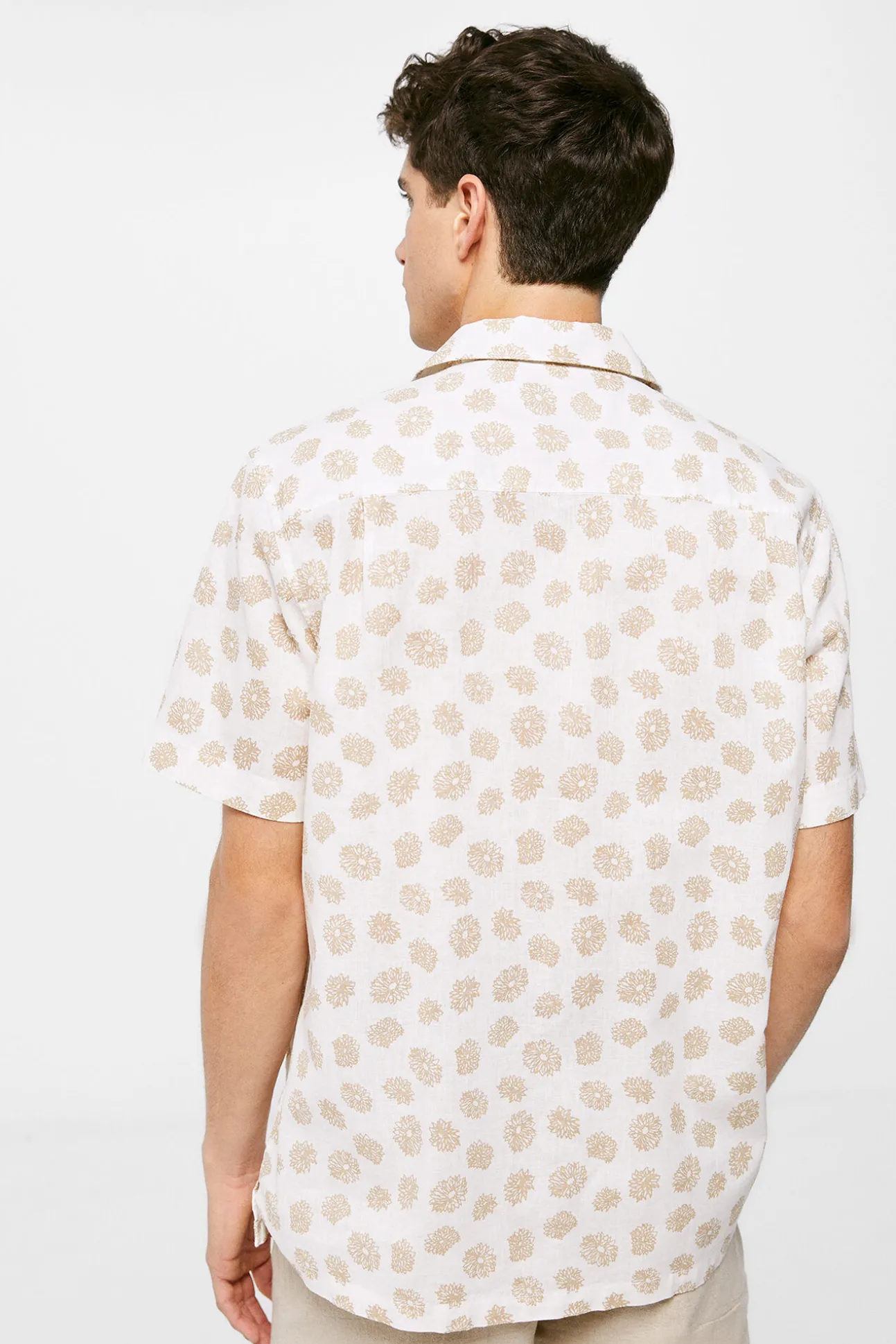 Camisa Lino Estampada
