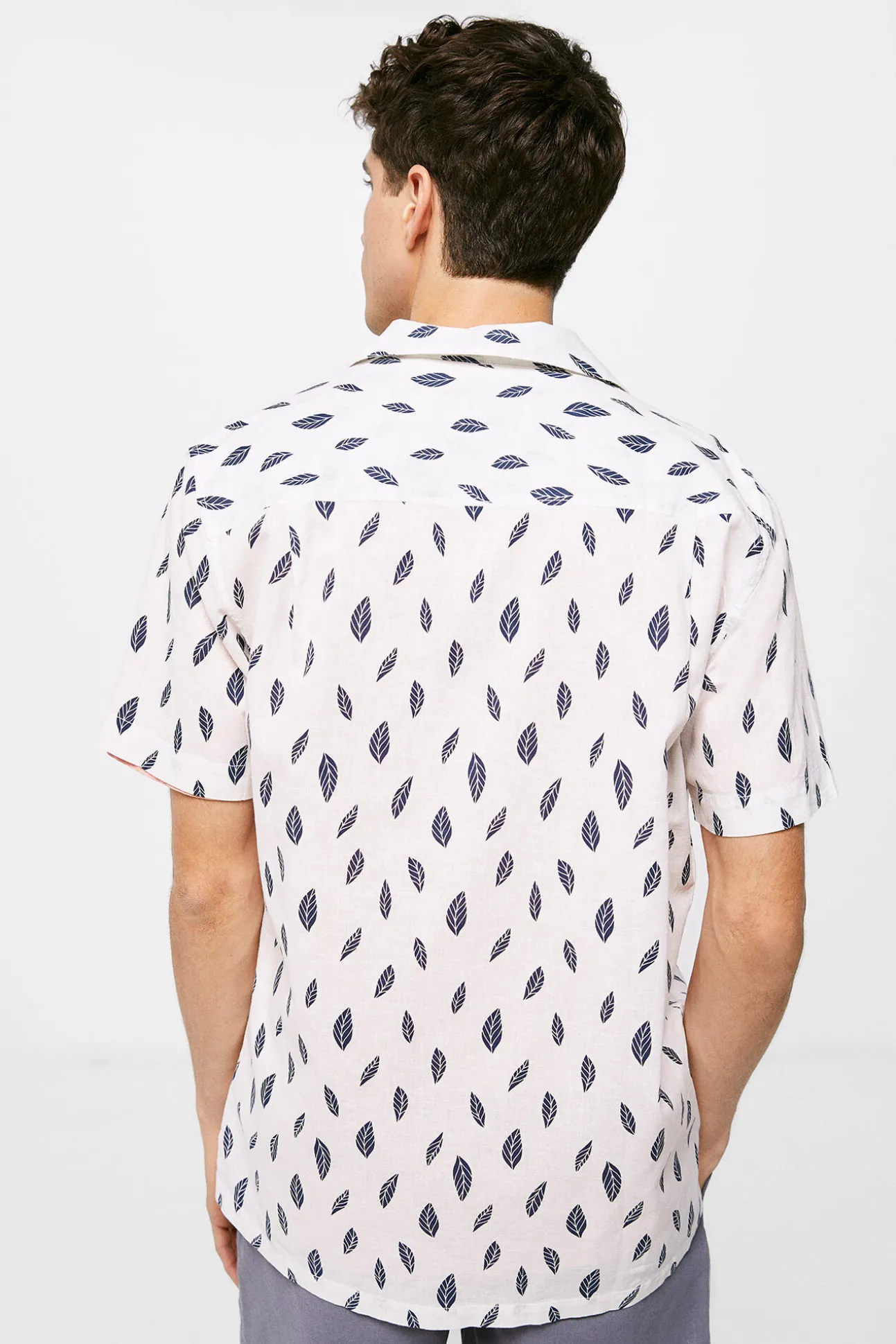 Camisa Lino Estampada
