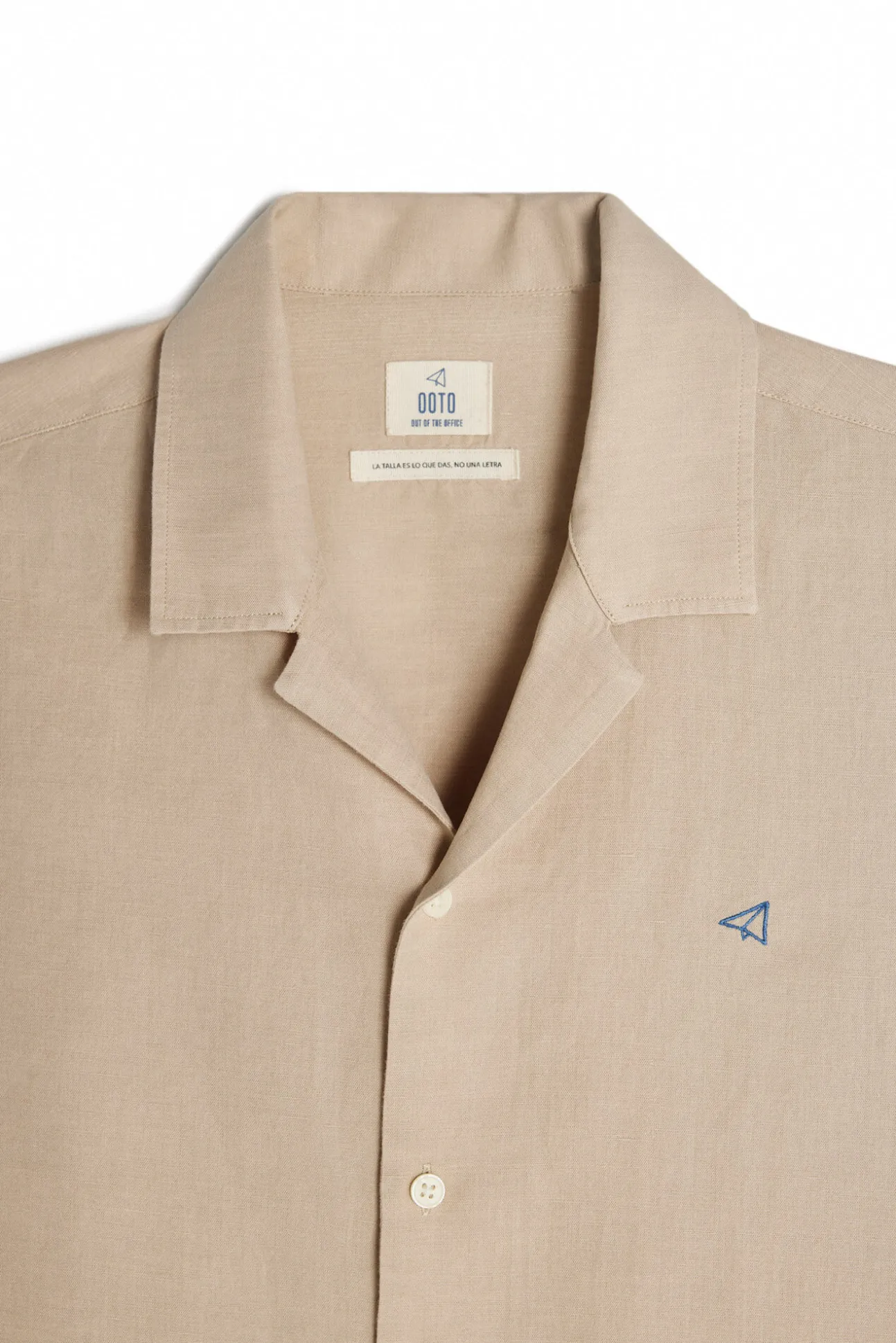 Camisa Lino Manga Corta