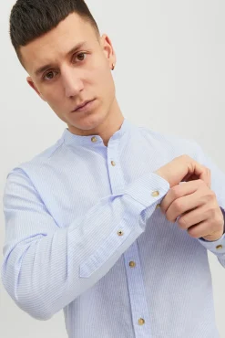Camisa Lino Manga Larga