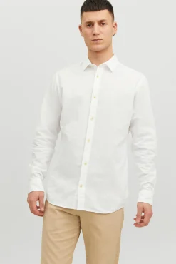 Camisa Lino Manga Larga