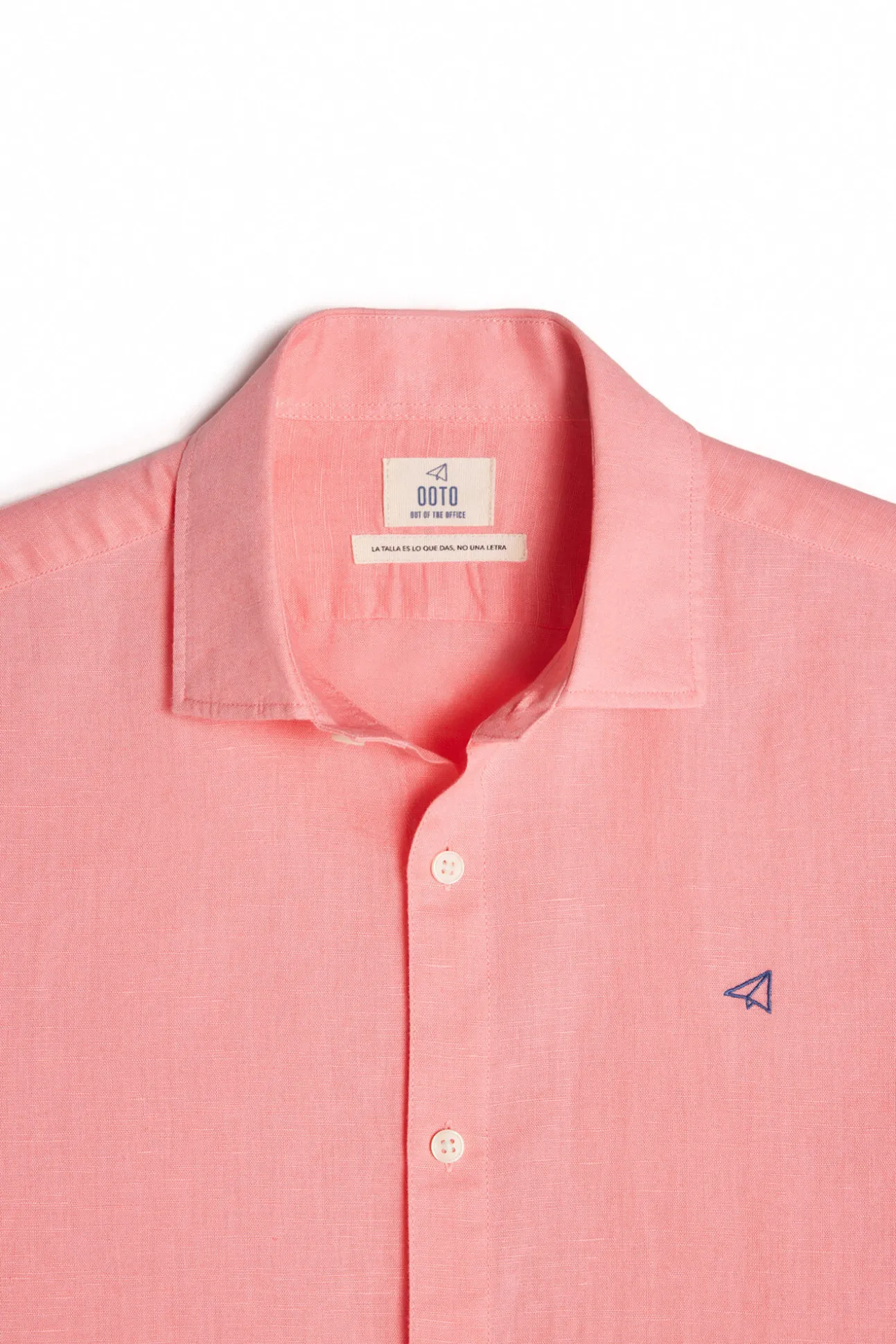Camisa Lino Manga Larga