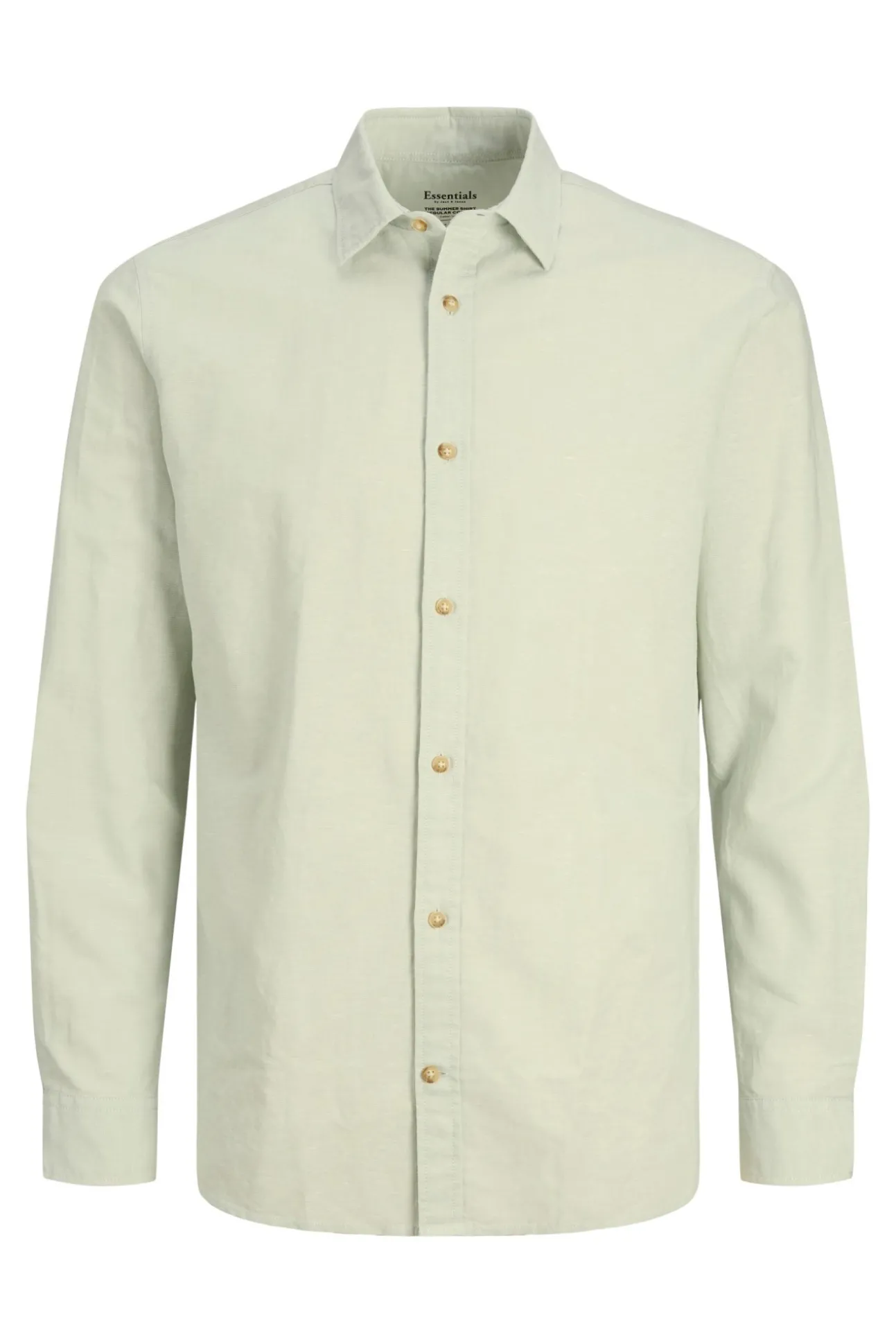Camisa Lino Manga Larga