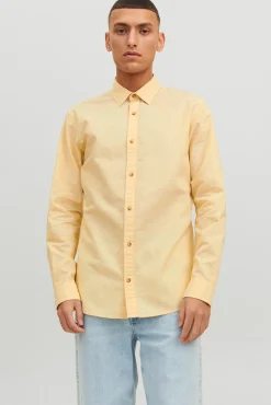 Camisa Lino Manga Larga