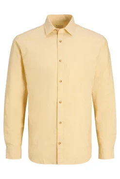 Camisa Lino Manga Larga