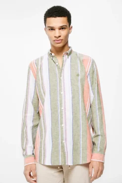 Camisa Lino Rayas