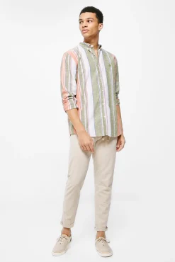 Camisa Lino Rayas