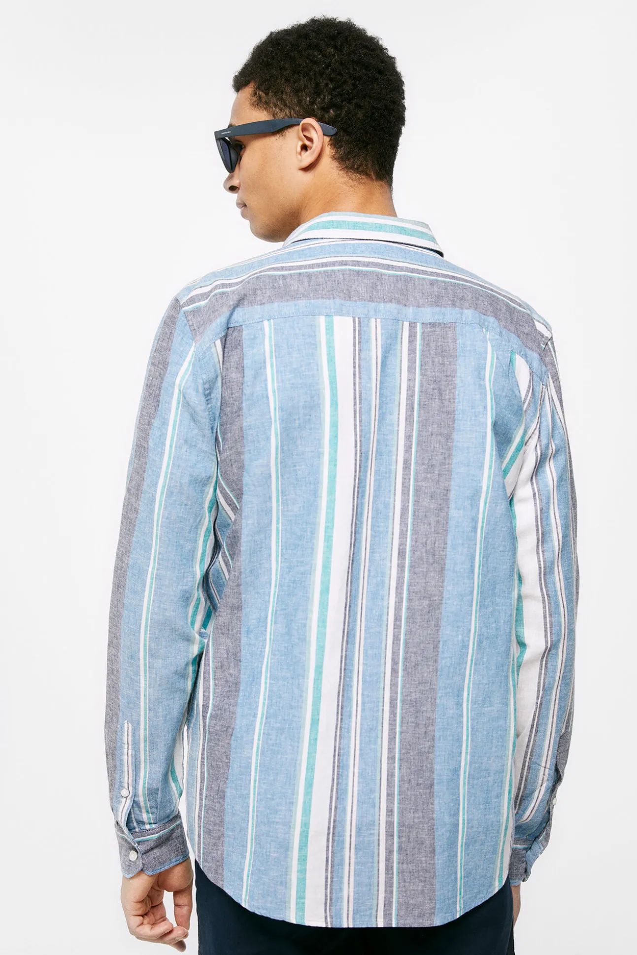 Camisa Lino Rayas