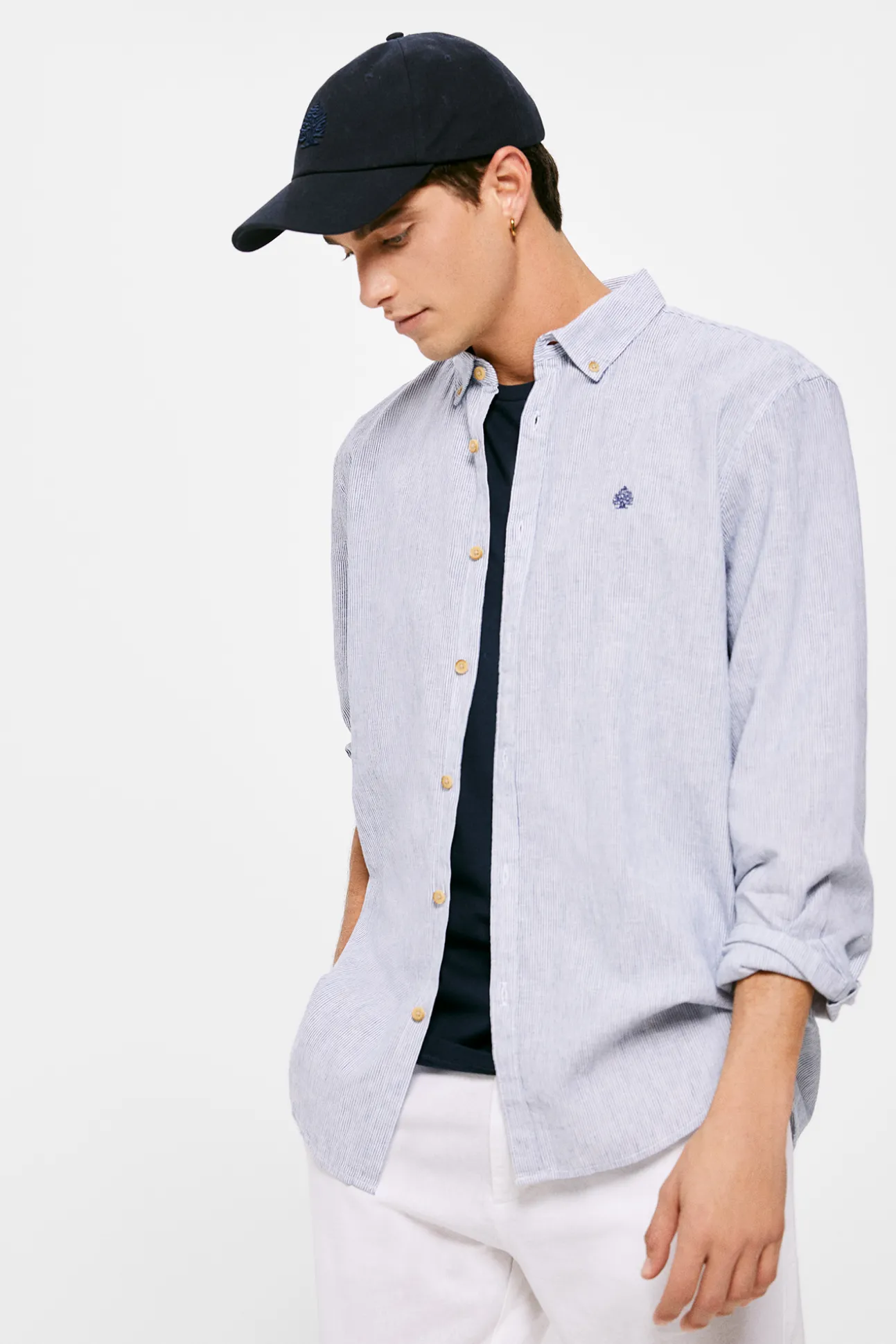 Camisa Lino Rayas