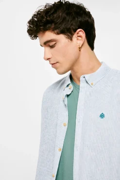 Camisa Lino Rayas