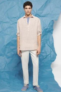 Camisa Lino Rayas