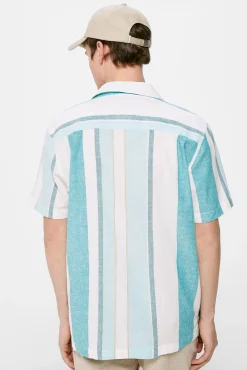 Camisa Lino Rayas