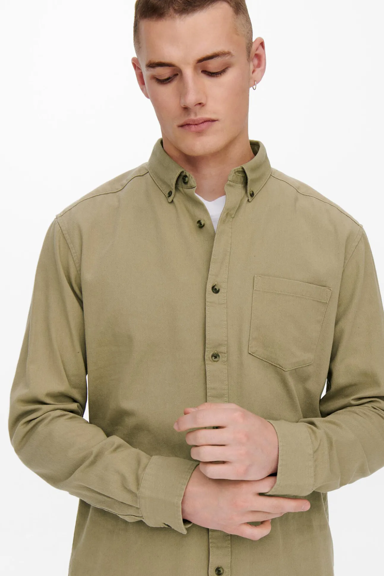 Camisa Lisa Bolsillo