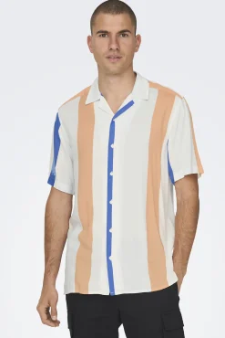 Camisa Manga Corta Rayas