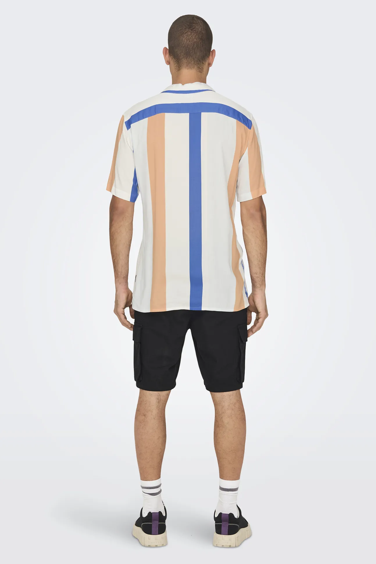Camisa Manga Corta Rayas