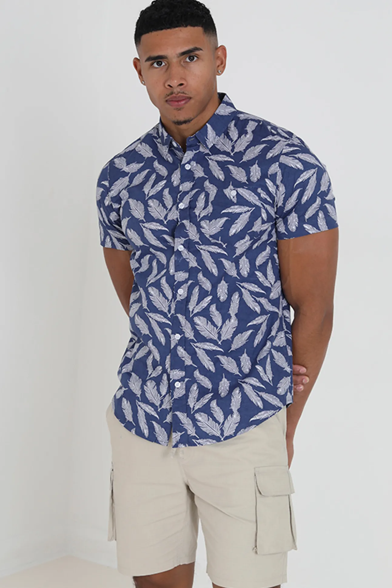 Camisa Manga Corta Y Estampada.