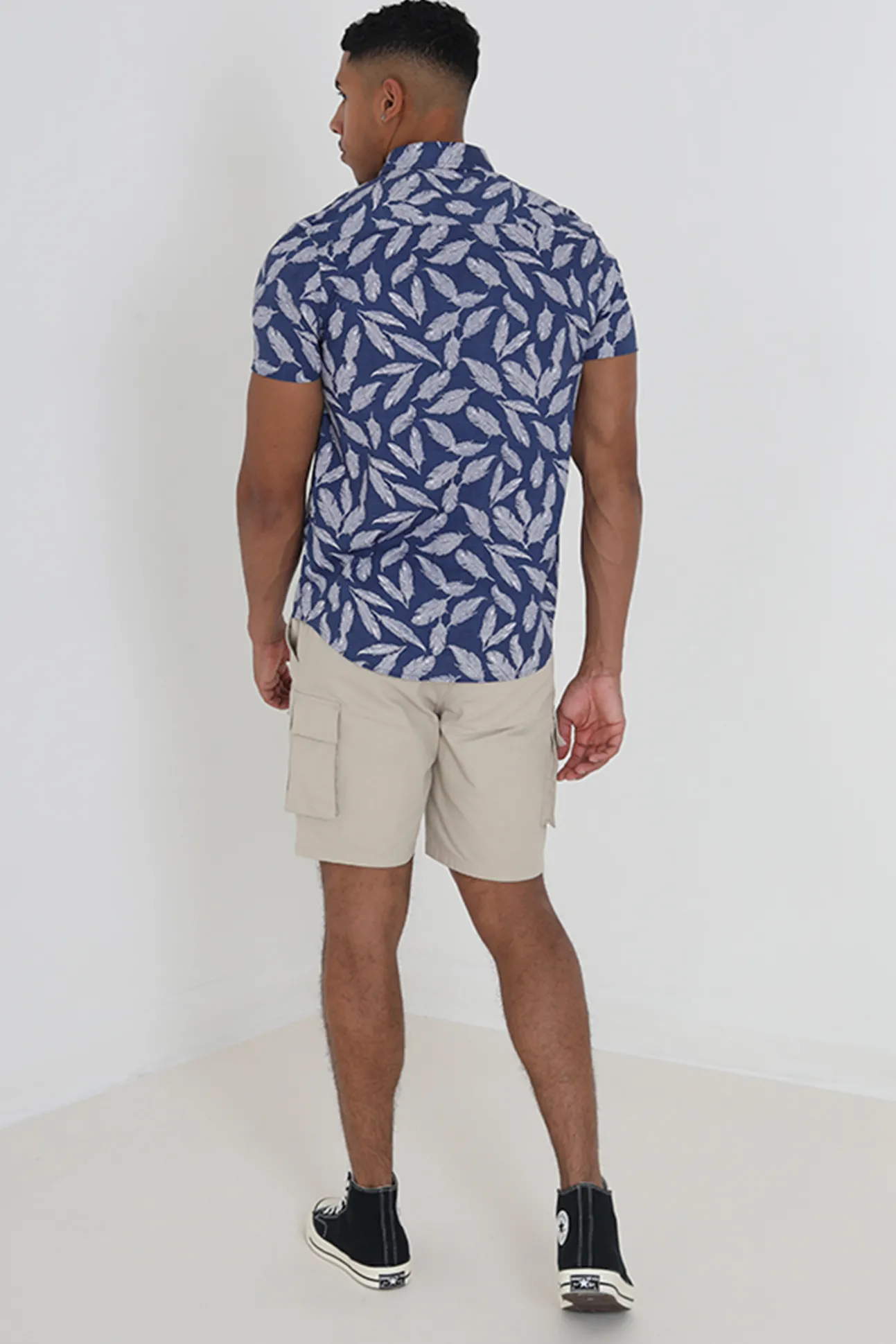 Camisa Manga Corta Y Estampada.
