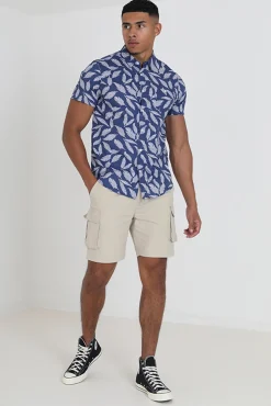 Camisa Manga Corta Y Estampada.