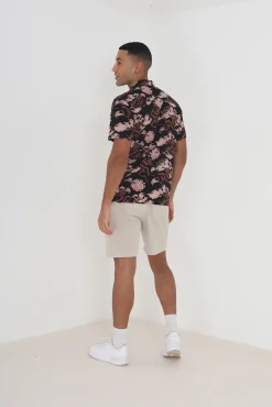 Camisa Manga Corta Y Estampada.