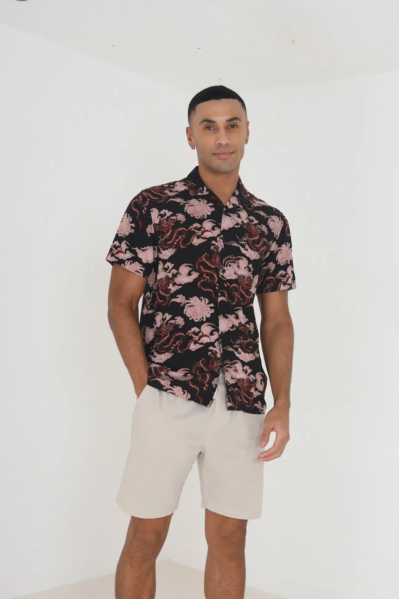 Camisa Manga Corta Y Estampada.