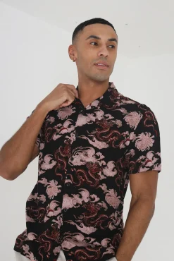 Camisa Manga Corta Y Estampada.