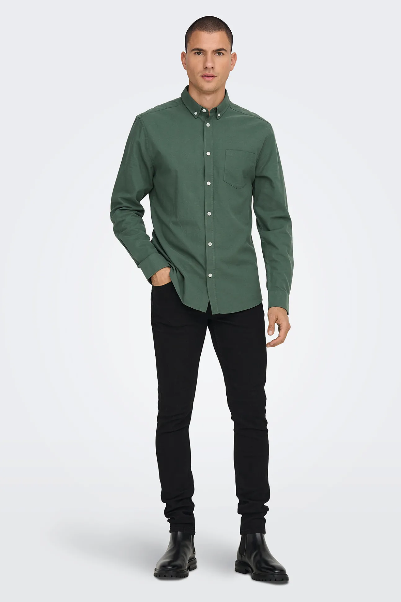 Camisa Oxford