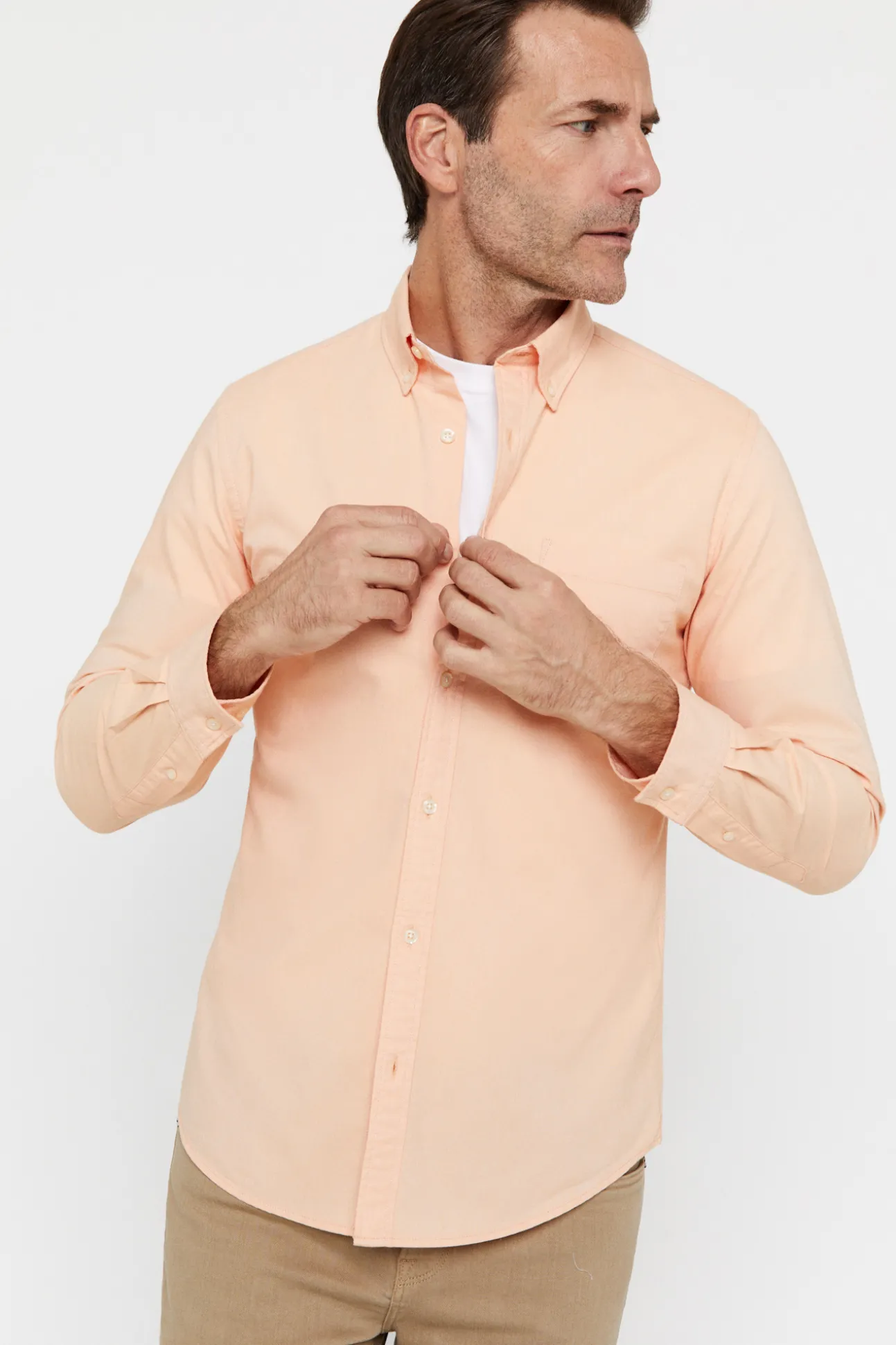 Camisa Oxford Liso