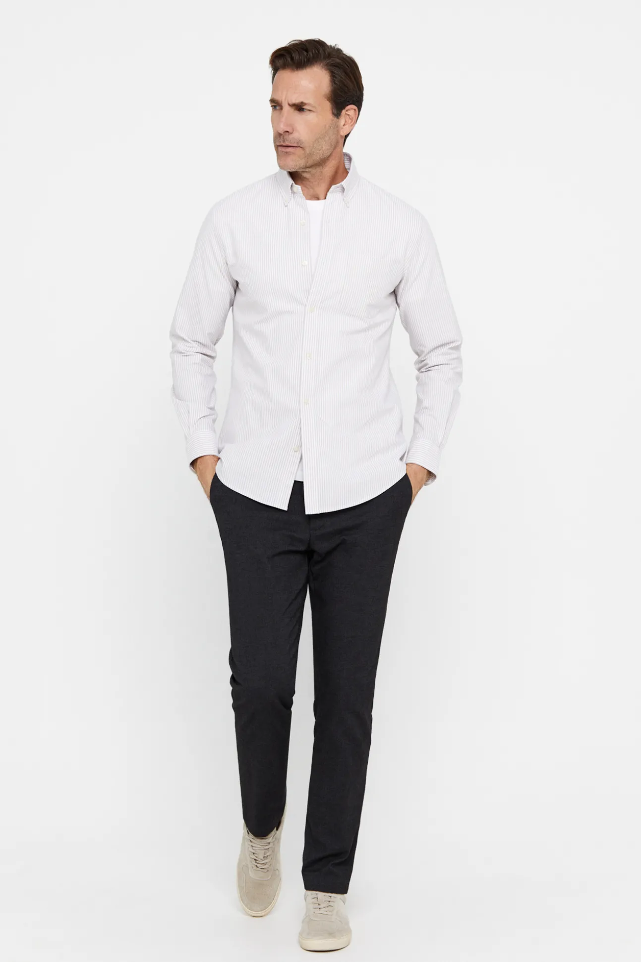 Camisa Oxford Rayas