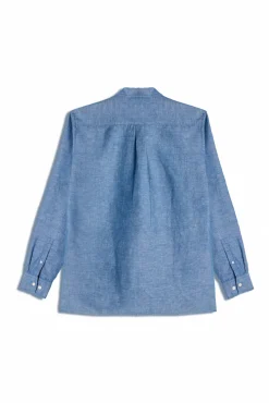 Camisa Polera Lino Manga Larga