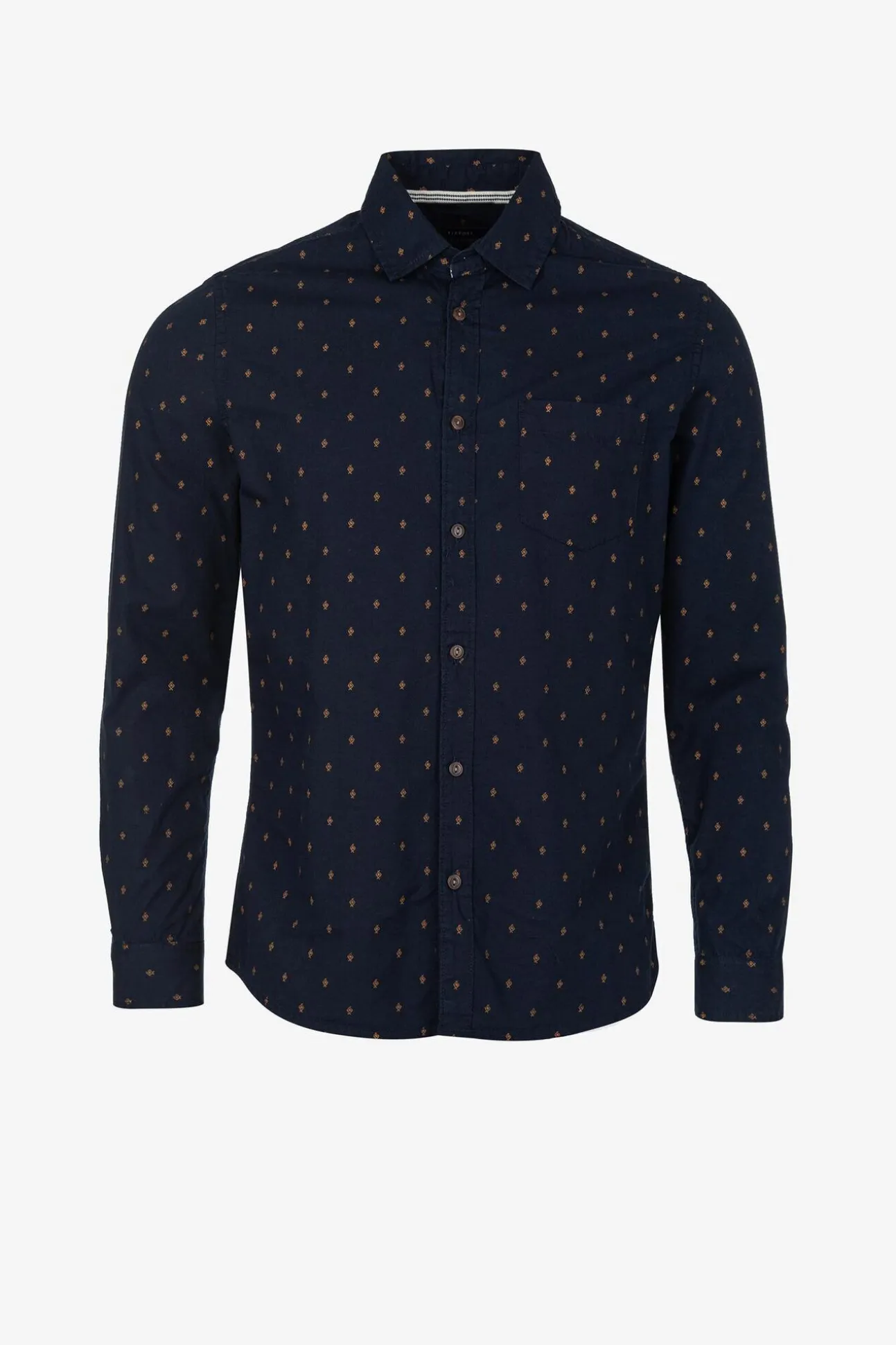 Camisa Popelin Slim Fit Estampada