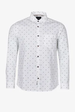 Camisa Popelin Slim Fit Estampada