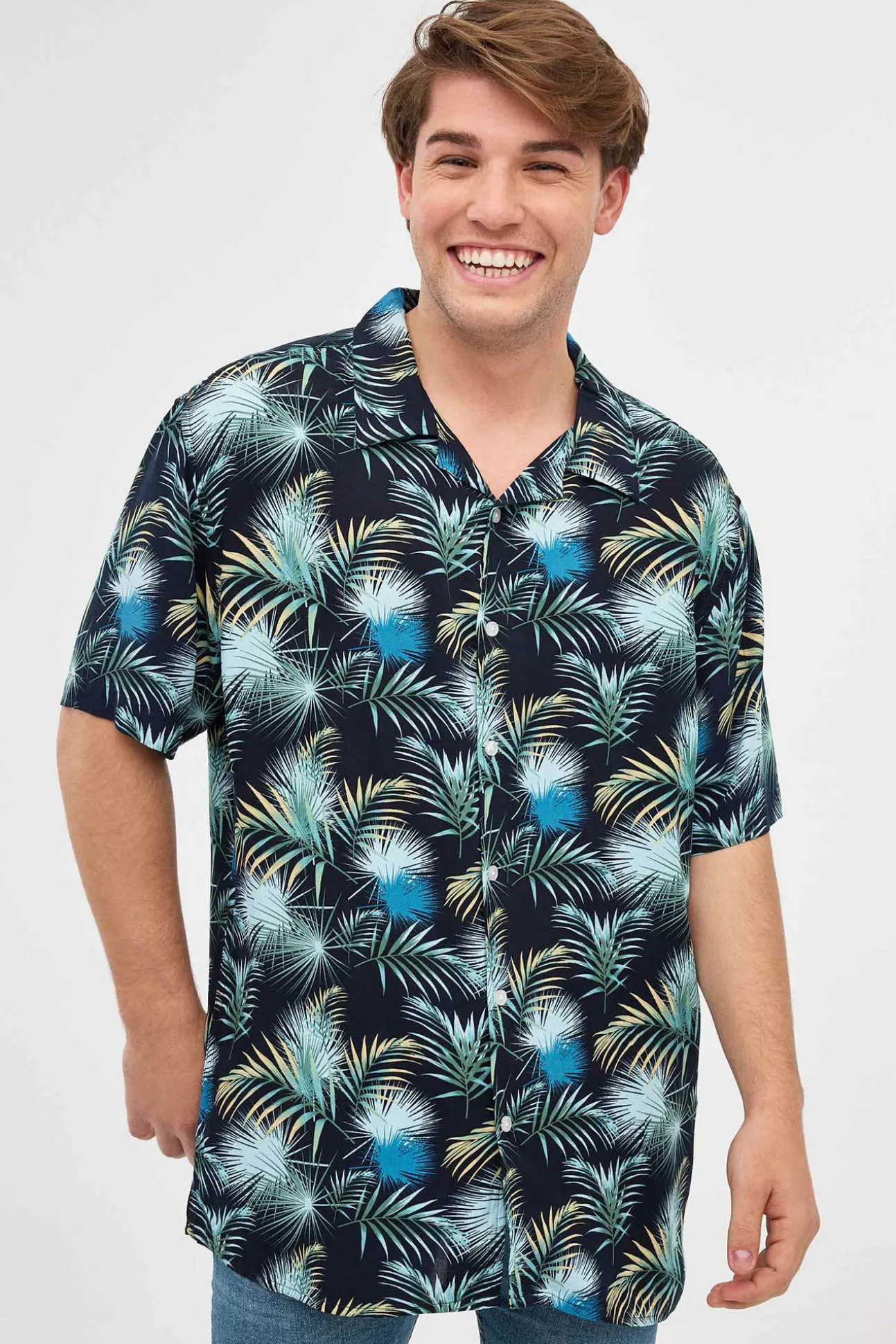Camisa Print Hojas