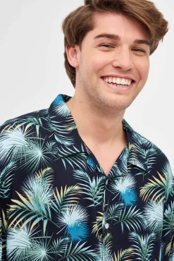 Camisa Print Hojas