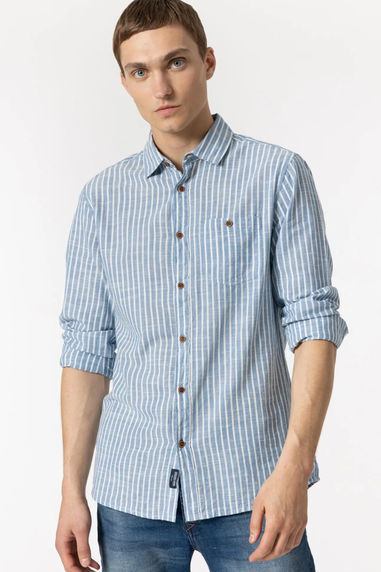 Camisa Regular Fit Rayas