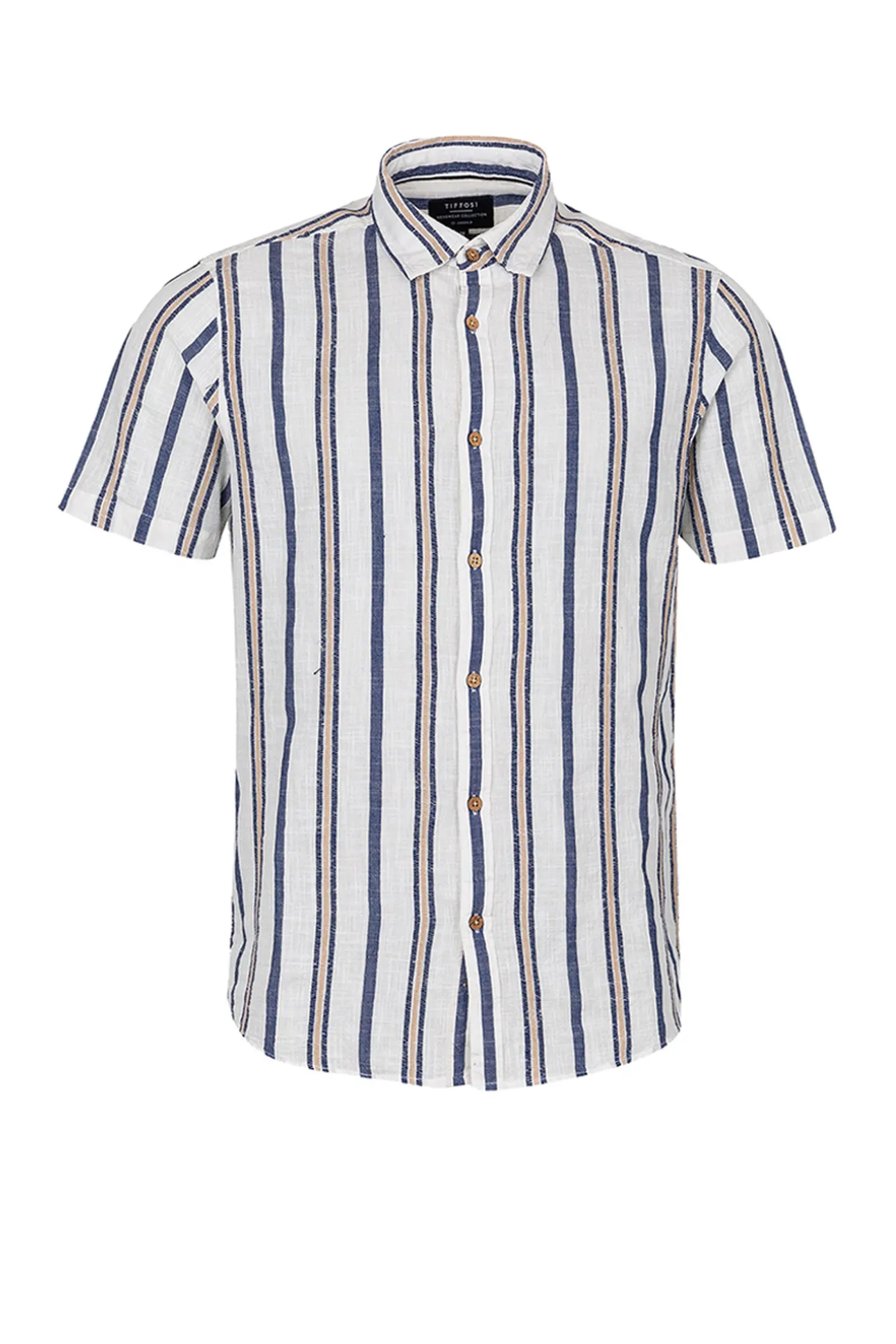 Camisa Regular Fit Rustica Rayas
