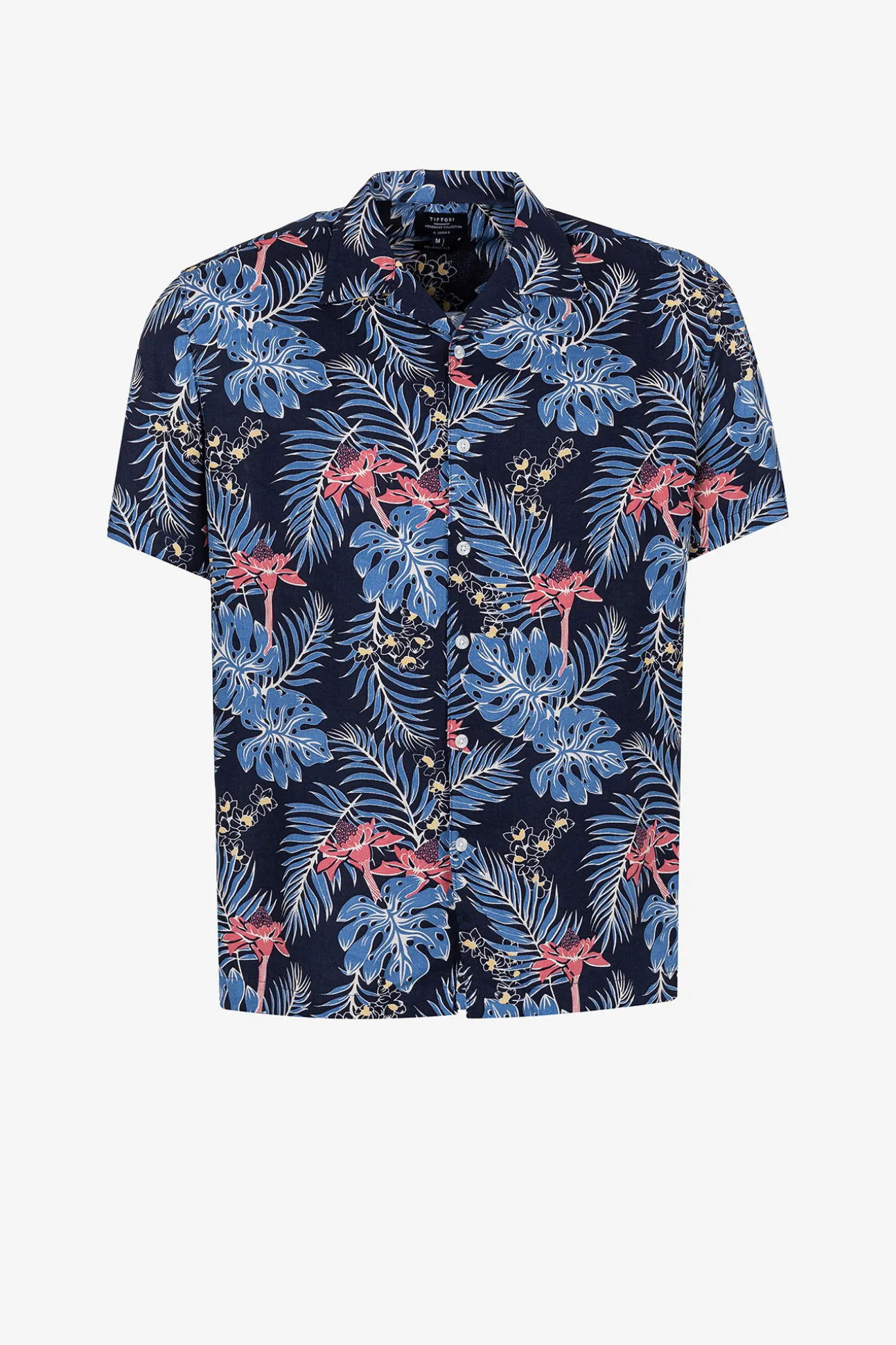 Camisa Relaxed Fit Estampado Tropical