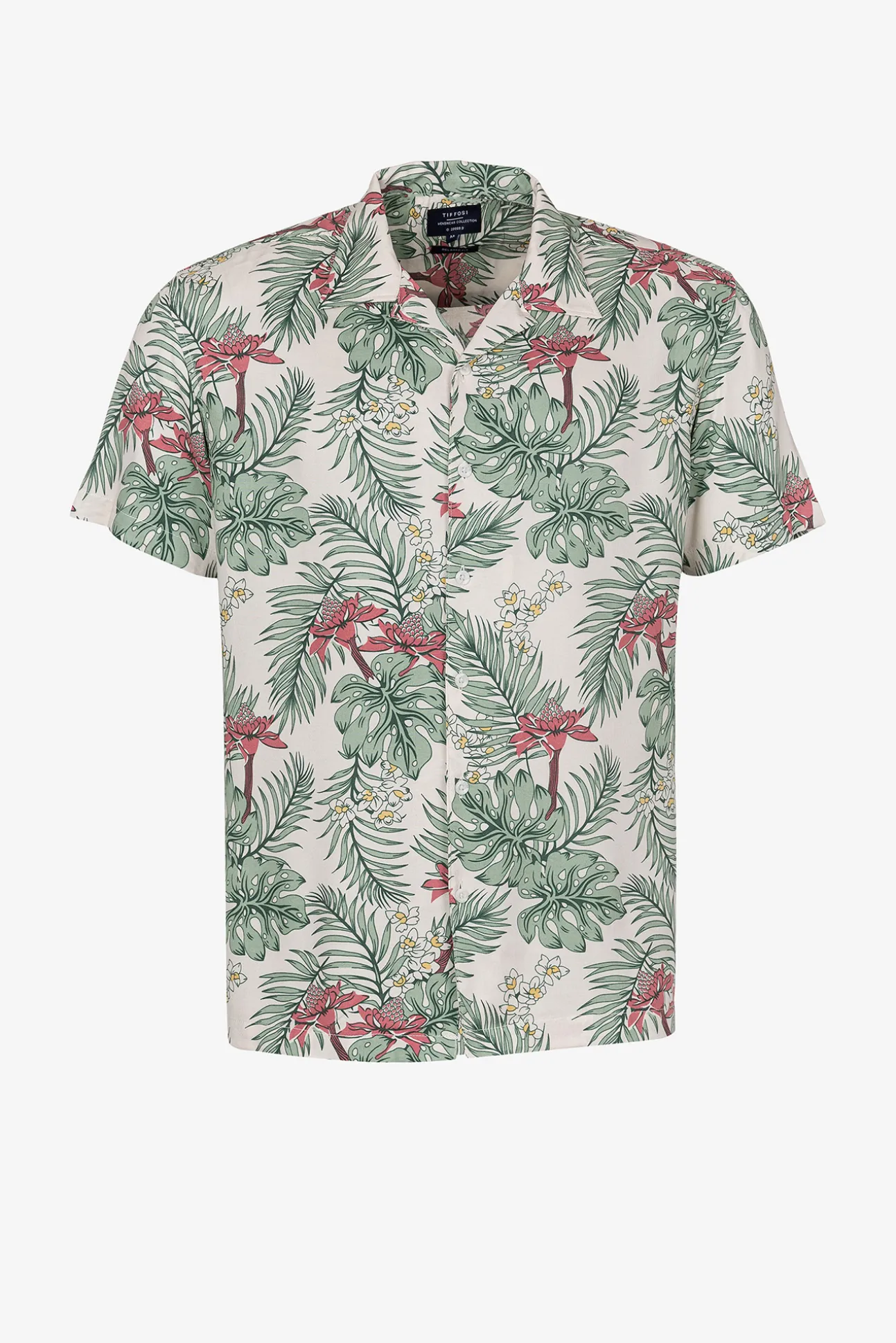 Camisa Relaxed Fit Estampado Tropical