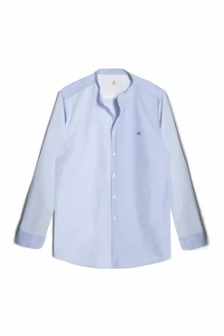 Camisa Slim Cuello Mao Estampado Rayas