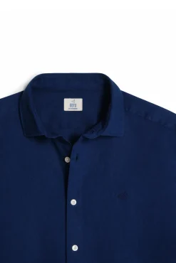 Camisa Slim Lino Manga Larga