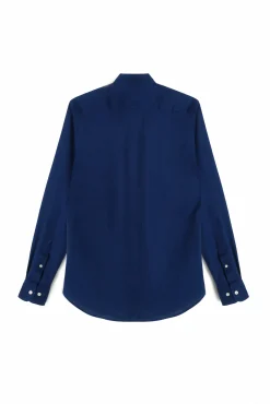 Camisa Slim Lino Manga Larga