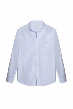Camisa Slim Mil Rayas Manga Larga