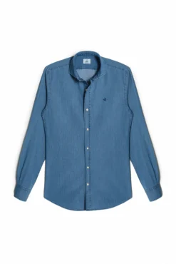 Camisa Slim Vaquera Manga Larga