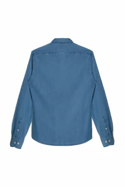 Camisa Slim Vaquera Manga Larga