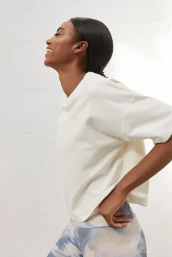 Camiseta Crop Blanca