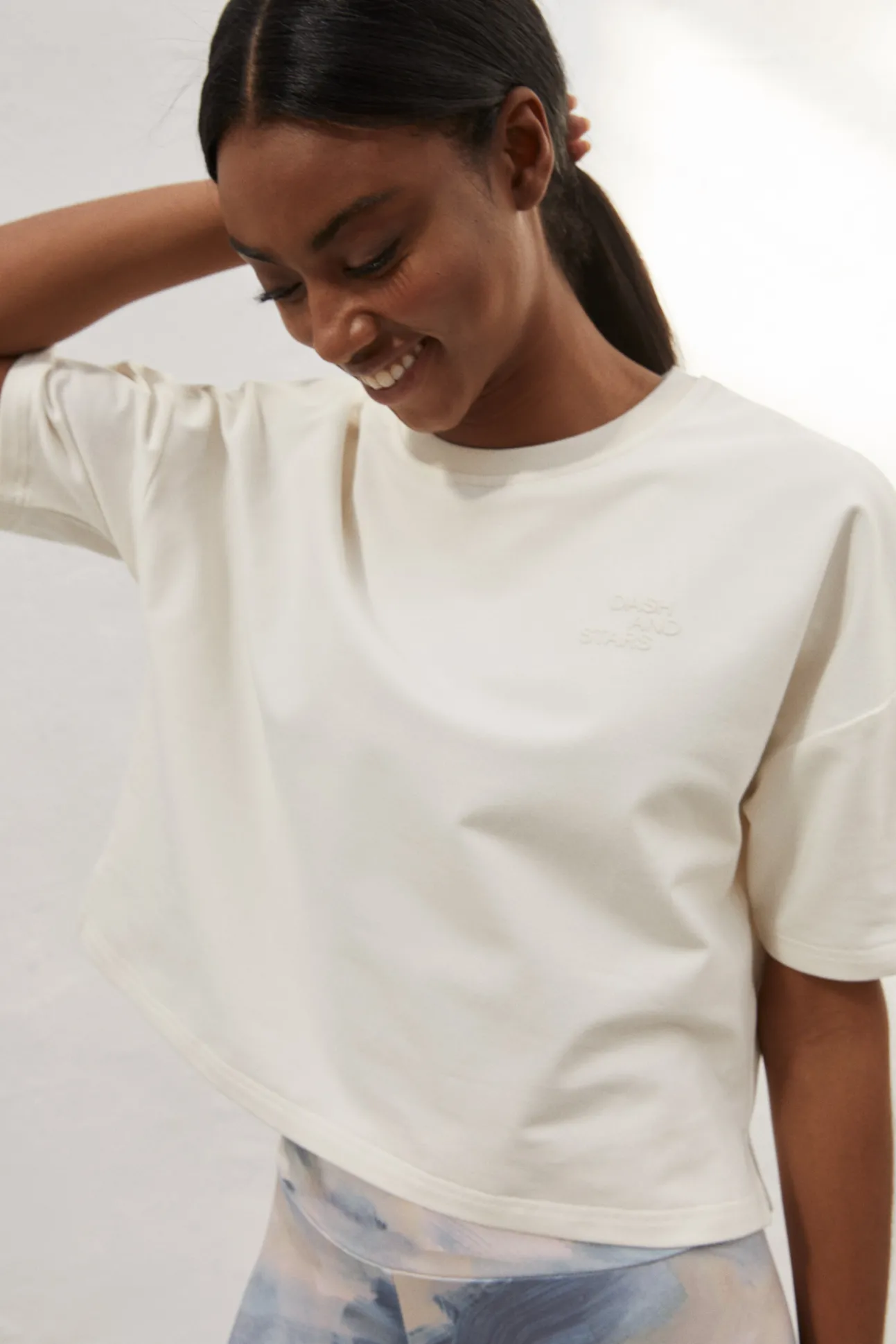 Camiseta Crop Blanca