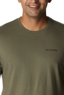 Camiseta De Manga Corta Con Estampado En La Espalda Columbia Rockaway River™ Para Hombre