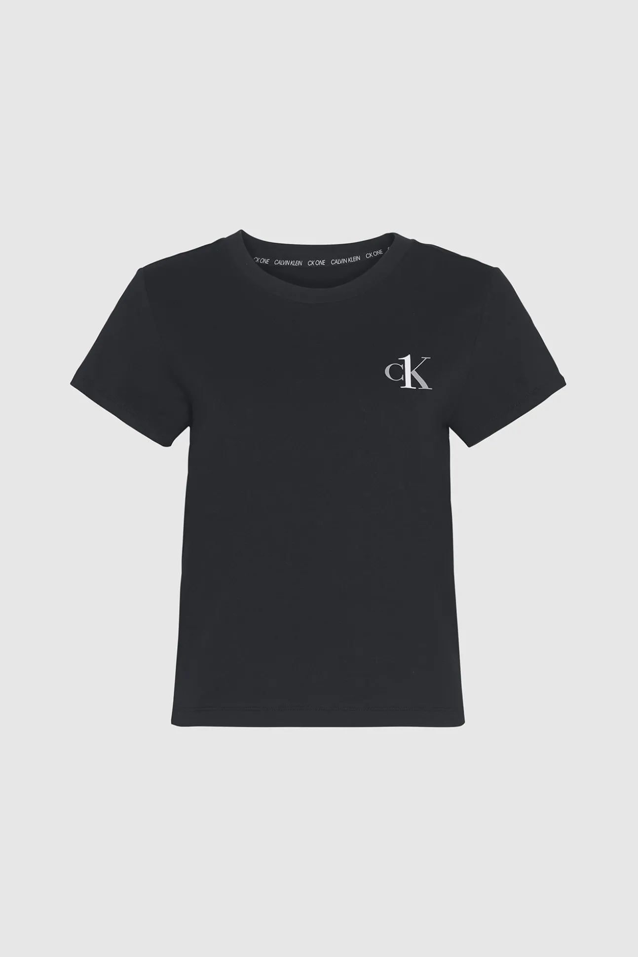 Camiseta De Manga Corta De Algodon Con Logotipo De Calvin Klein