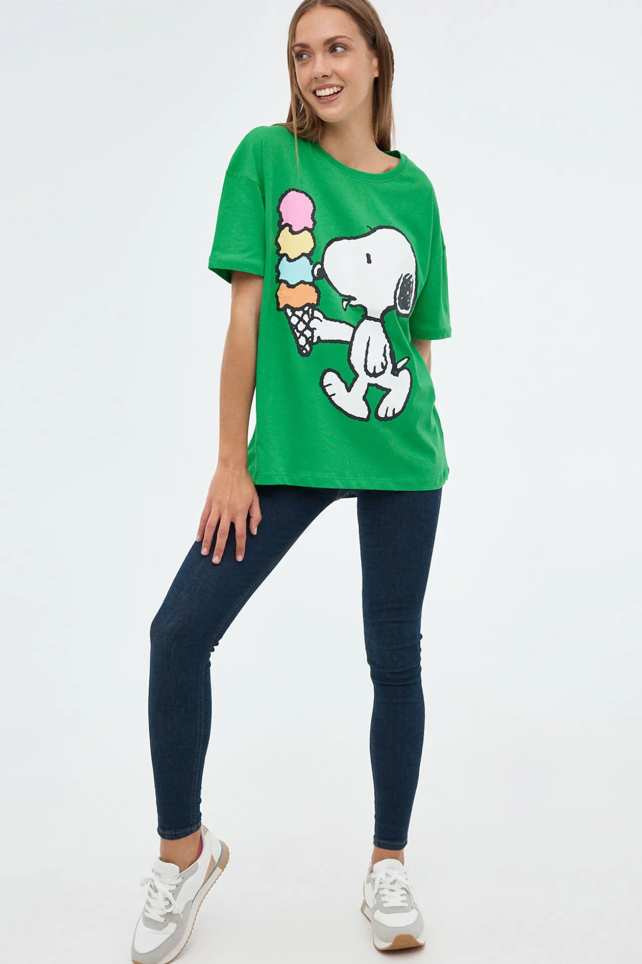 Camiseta Oversize Print Snoopy