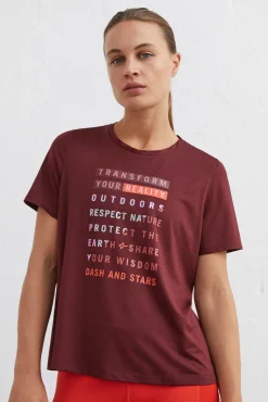 Camiseta Tecnica Transpirable Granate