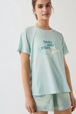 Camiseta Tejido Tecnico Logo Azul